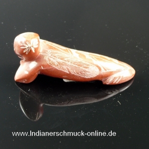 Seehund Seal Fetisch Tier Zuni Handarbeit