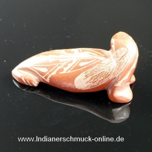 Seehund Seal Fetisch Tier Zuni Handarbeit