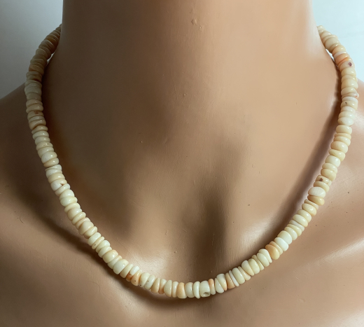 Red Lip Muschelkette Indianerschmuck
