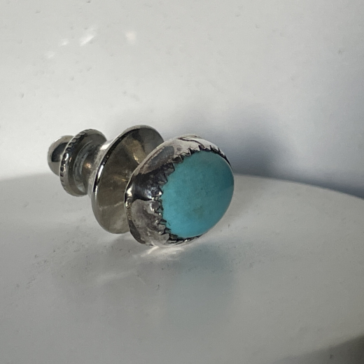 Tie Tack Trkis Navajo Indianerschmuck