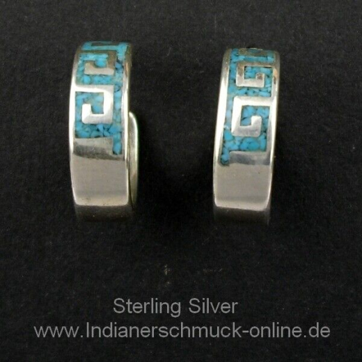 Welle Trkis Creole ChipInlay Indianerschmuck