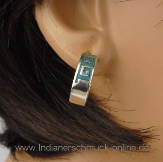 Welle Trkis Creole ChipInlay Indianerschmuck