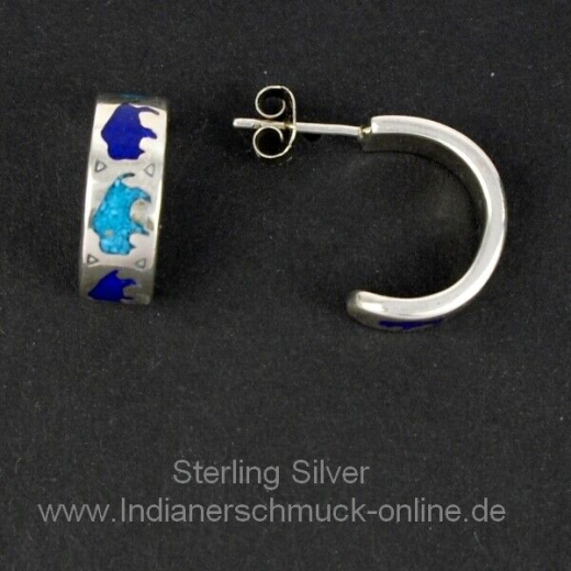 Bffel Ohrstecker Trkis Lapislazuli