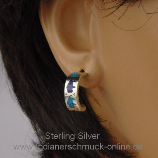 Bffel Ohrstecker Trkis Lapislazuli