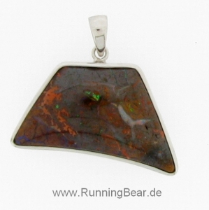 Opal Anhnger mit Fassung Sterlingsilber