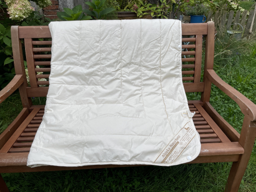 Alpaka Steppbett 100% Alpaka 135 x 200cm Bettdecke Naturbett