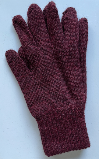 Warme Alpaka Handschuhe aus 100% Alpaka anthrazit Gr.7 -10
