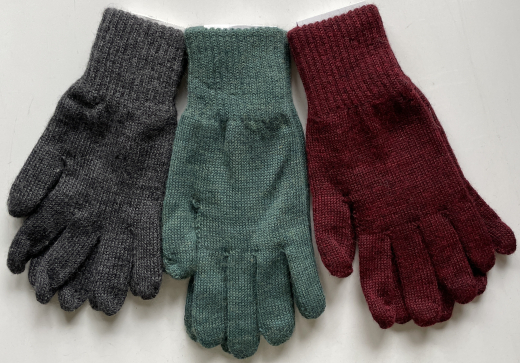 Warme Alpaka Handschuhe aus 100% Alpaka anthrazit Gr.7 -10
