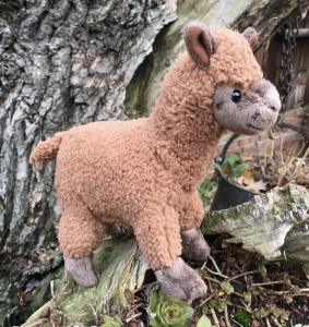 Alpaka Plschtier in braun