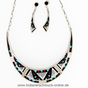 Multicolor Collier Zuni Indianerschmuck