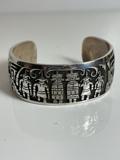 Kachina Ceremony Armreif Overlay Hopi Marvin Lucas