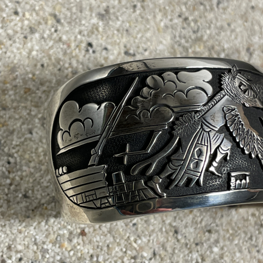 Pueblo Armreif Overlay Appliqu Navajo Hyson Craig