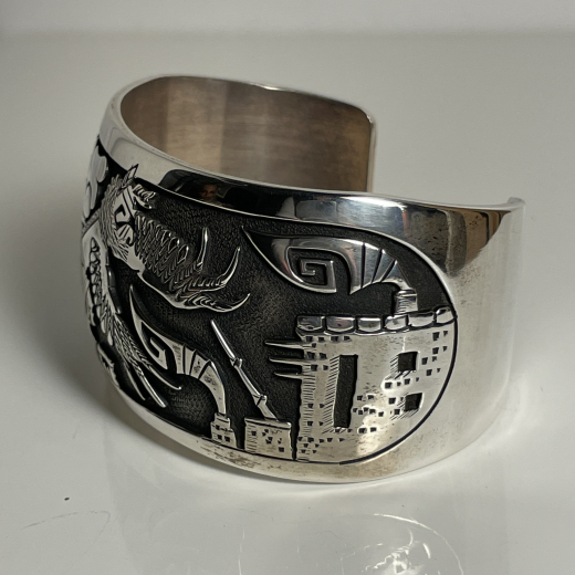 Pueblo Armreif Overlay Appliqu Navajo Hyson Craig