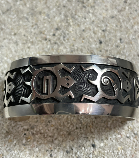 Schildkrten Hopi Overlay Armreif Trinidad Lucas