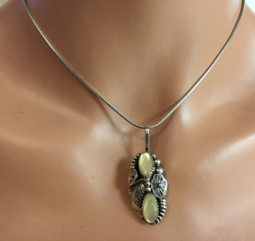 Perlmutt Anhnger Navajo Indianerschmuck