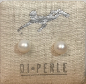 Ohrstecker SWZ Perle 6 - 7 mm