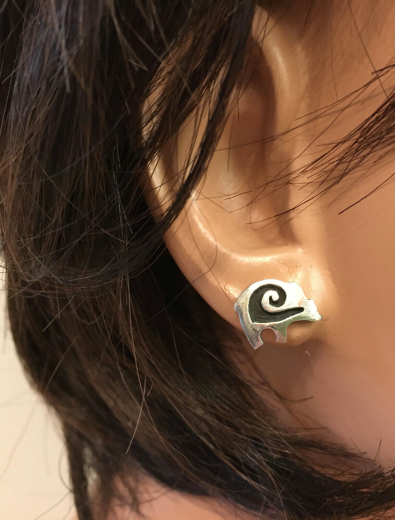 Bren Ohrstecker Hopi Overlay