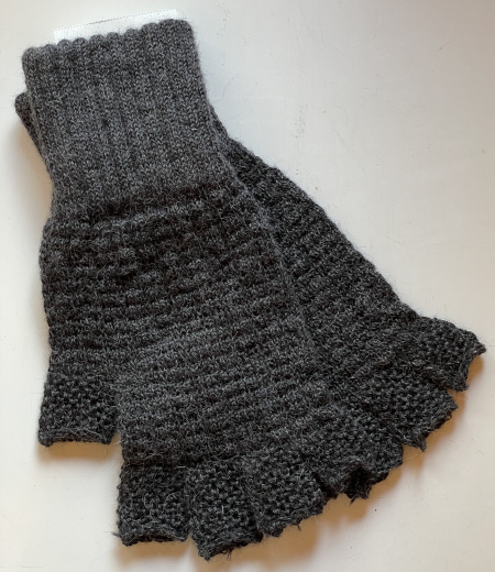 Alpaka Kurzfinger Handschuh fr Damen und Herren