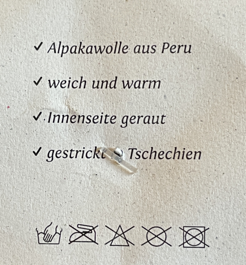 Alpaka Kurzfinger Handschuh fr Damen und Herren