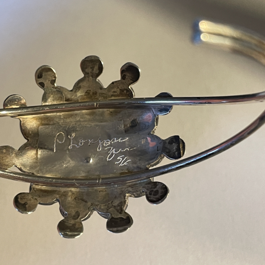 Sunface Perlmutt Armreif Zuni Indianerschmuck