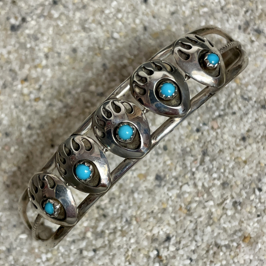 Brentatzen Armreif mit 5 Trkisen