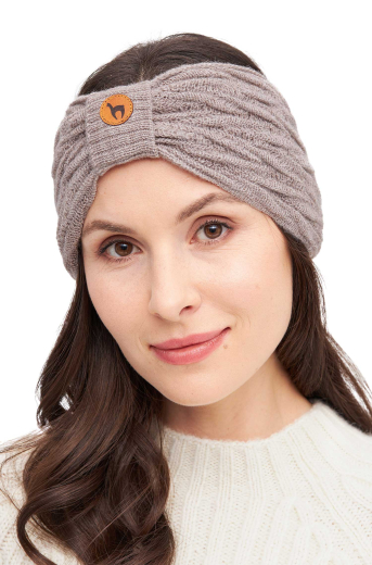 Alpaka Stirnband Biesen aus 100 % Baby Alpaka