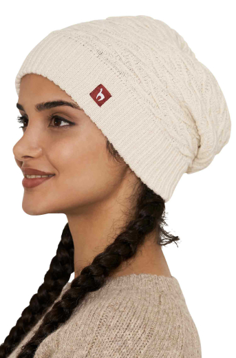 M�tze Strick Beret BIESEN 100% Alpaka