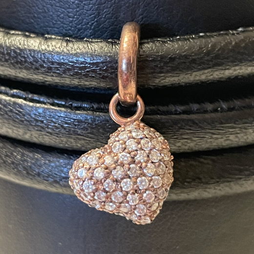 Story by Kranz & Ziegler Charm Anhnger Herz pav rose gold vers.Silber 2208853