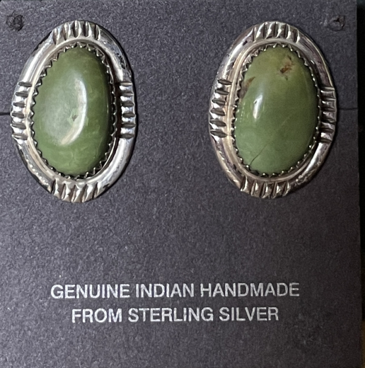 Trkis Ohrstecker Navajo Handarbeit