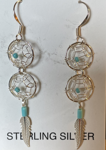 Dreamcatcher Ohrring Indianerschmuck