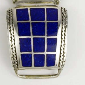 Lapislazuli Uhr mit Indian Head Uhr Unisex Westernschmuck