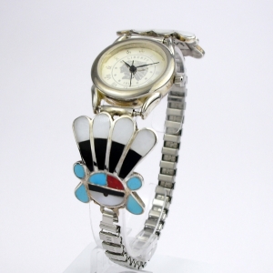 Sunface Uhrenarmband Damen Multicolor Zuni Indianerschmuck