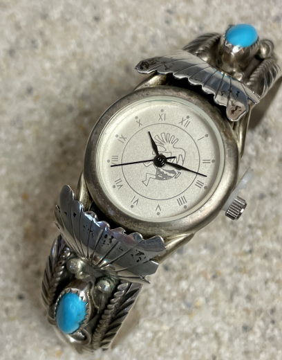 Trkis Uhrenarmreif Navajo Indianerschmuck Damen