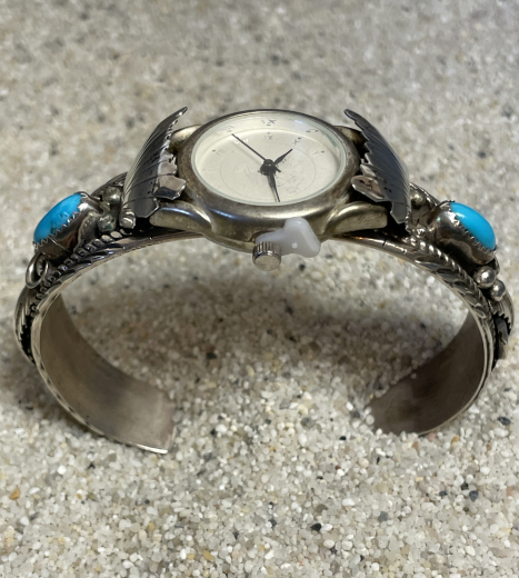 Trkis Uhrenarmreif Navajo Indianerschmuck Damen