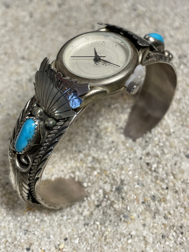 Trkis Uhrenarmreif Navajo Indianerschmuck Damen