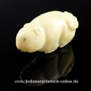 Biber Fetisch Tier aus Tagua Nuss Zuni Handarbeit