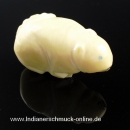 Biber Fetisch Tier aus Tagua Nuss Zuni Handarbeit