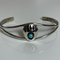 Brentatzen Armreif mit Trkis Navajo Indianerschmuck