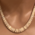 Melon Muschelkette graduiert Indianerschmuck