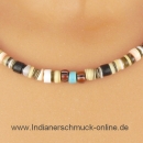 Muschelkette Heishi Indianerschmuck