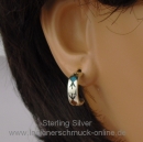 Trkis Lapis Ohrring ChipInlay - als Einzelstecker