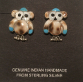 Eule Ohrstecker Zuni Indianerschmuck