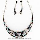 Multicolor Collier Zuni Indianerschmuck