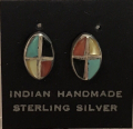 Multicolour Ohrstecker Zuni Indianerschmuck