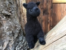 Alpaka Pl�schtier in schwarz