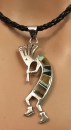 Kokopelli Anhnger mit MC Inlay