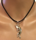 Kokopelli Anhnger mit MC Inlay