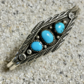 Navajo Armreif mit drei Trkisen