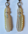 Carved Zuni Maiden Perlmutt Ohrhnger Zuni Handarbeit