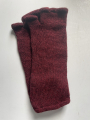 Handstulpe aus 100% Alpaka weinrot